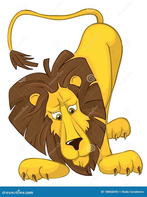 Surprised lion stock vector. Illustration of wild, carnivore - 18866045