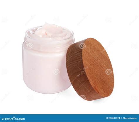 Jar of Face Cream Isolated on White Stock Photo - Image of fresh ...