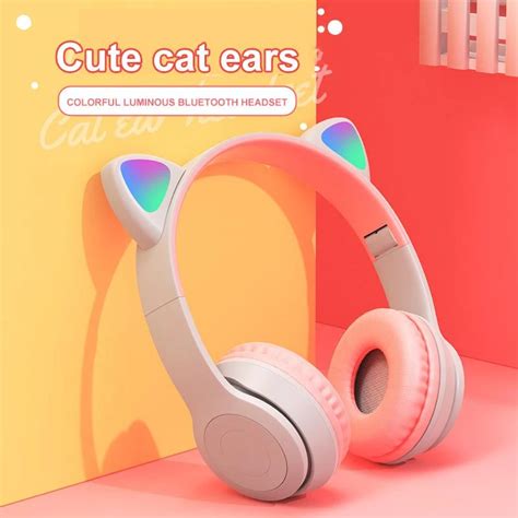local sellerp cat ear headphone wireless headphone bluetooth led