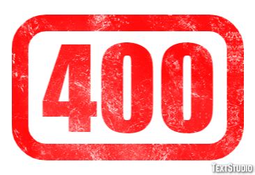 400 Text Effect and Logo Design Number