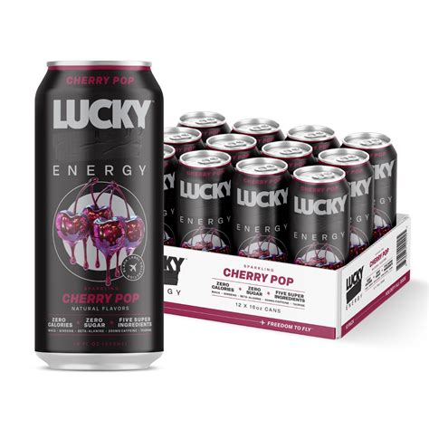 CHERRY POP (12-PACK / 16OZ CAN) | Lucky Energy Merch & Apparel
