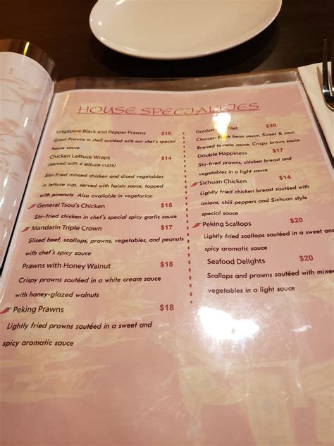 Menu at Midori Fine Asian Cuisine restaurant, Tracy