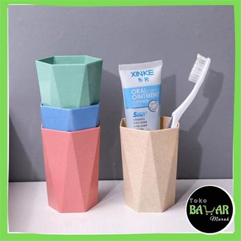 jual gelas jerami gandum ramah lingkungan gelas segienam jerami