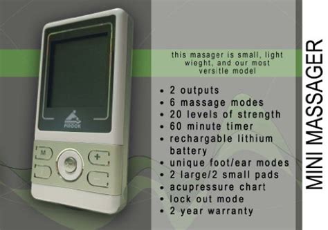 pinook mini massager user manual notupload