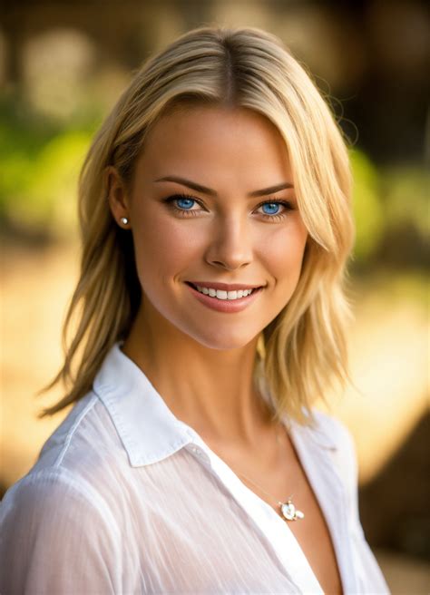 Lexica - Portrait of a very nice and cute young woman as Jaime Pressly