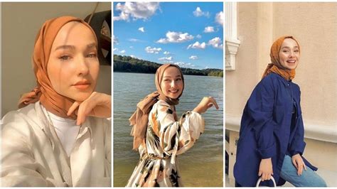 tren pashmina diikat  belakang  bikin bentuk wajah terlihat jelas