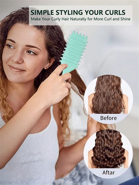 Bounce Curly Define Brush Edge Lift Brush, 5-In-1 Tool For Effortlessly
