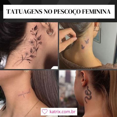 Tatuagem No Pescoço Feminino