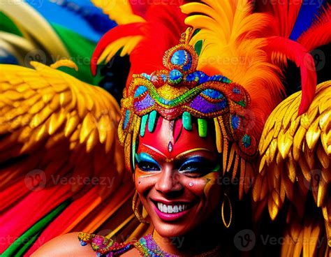 Rio Dancer Carnival brazil mask detailed costumes colors tropical women