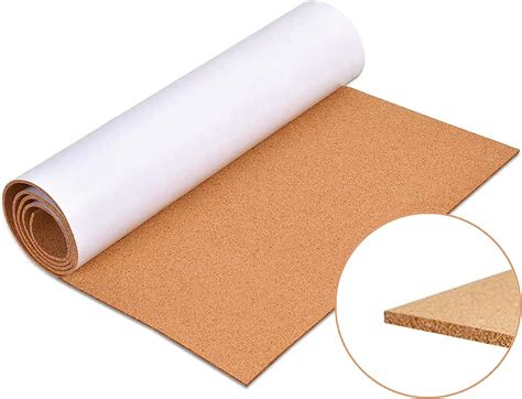 Aitakatta 1/8" Thick Cork Board Roll, 20"x16" Self-Adhesive Cork ...