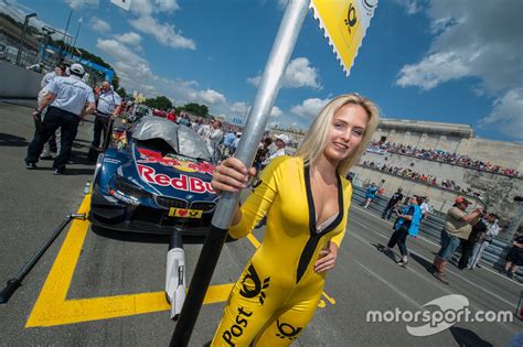 Grid girl, Marco Wittmann, BMW Team RMG, BMW M4 DTM at Norisring