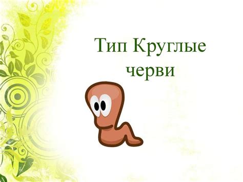 Тип Круглые черви - online presentation