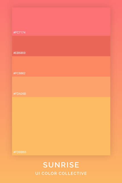 Sunrise Color Palette