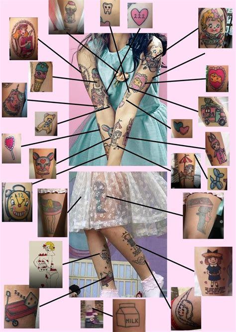 tattoos  melanie martinez  shocking reveal