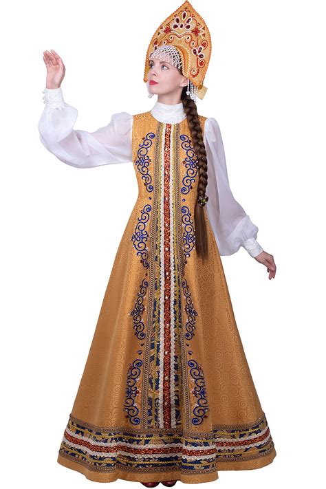 Концертный русский народный сарафан - купить за 23800 руб: недорогие ...