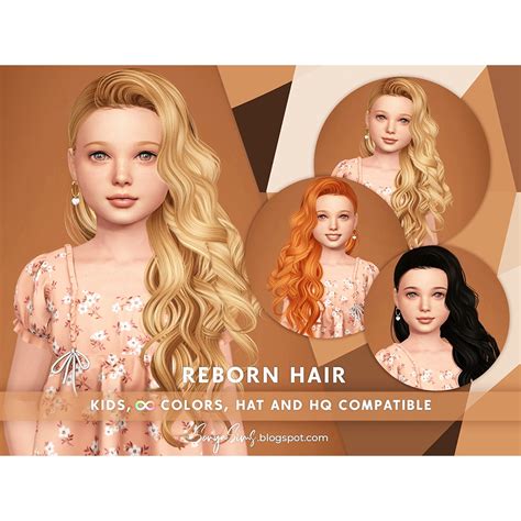 Install SONYASIMS - REBORN KIDS HAIR - The Sims 4 Mods - CurseForge