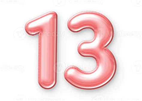 numero globo rosado  png