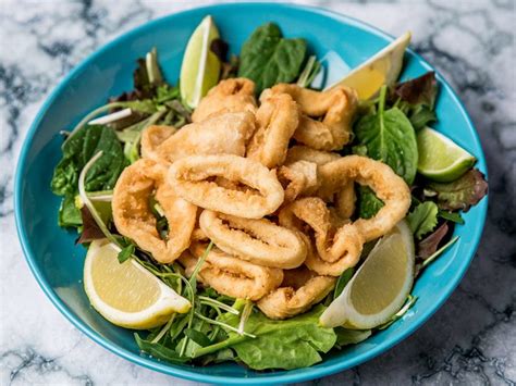 Crispy Fried Squid with Salad