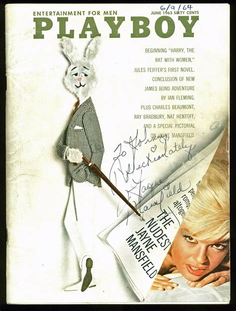 Lot Detail - Jayne Mansfield RARE Signed June 1963 Playboy Magazine