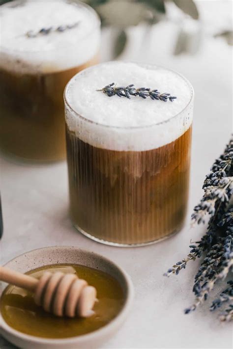 Iced Honey Lavender Latte - Emily Laurae
