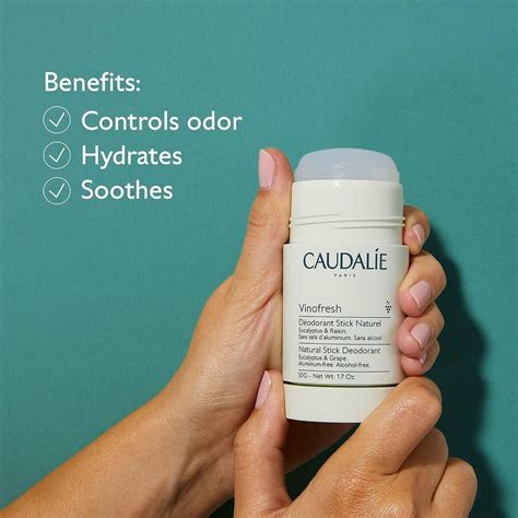 Caudalie Vinofresh Natural Deodorant Stick - Aluminum & Alcohol Free ...