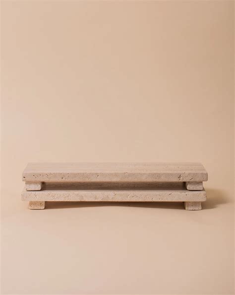 Apéro Travertine Riser | Shoppe at The Avenue | Travertine, Elegant