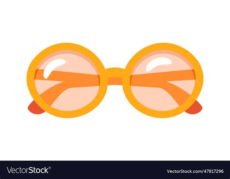 Classic round glasses Royalty Free Vector Image