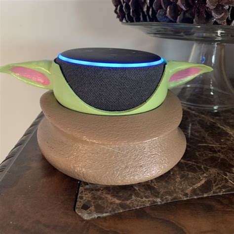 3D printable Baby Yoda Echo Dot 3 Base • Cults