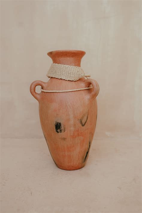 Large Mixe Natural Clay Vase with Two Handles - Nakawe Trading