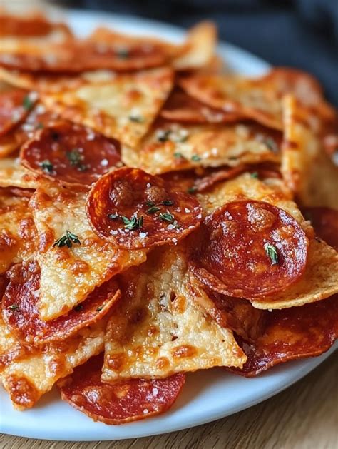 Better Than Takeout: Irresistible 2 Ingredient Pizza Chips - Sweet Home