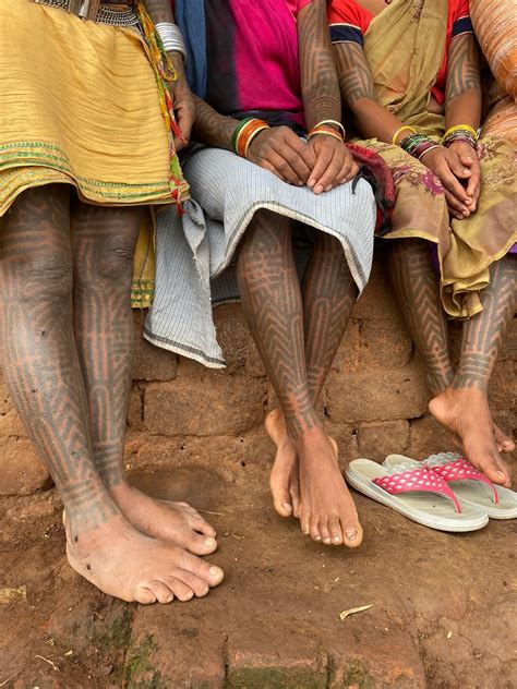 In pictures: The fascinating tattoo culture of women from the Baiga