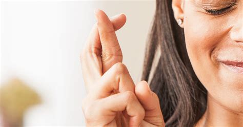 Fingers Crossed Meaning Good Luck Superstition Symbol