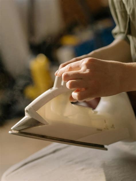 green white philips iron  stock photo