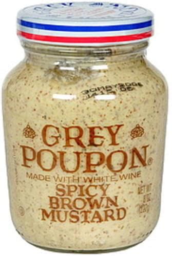 Grey Poupon Spicy Brown Mustard - 8 oz, Nutrition Information | Innit