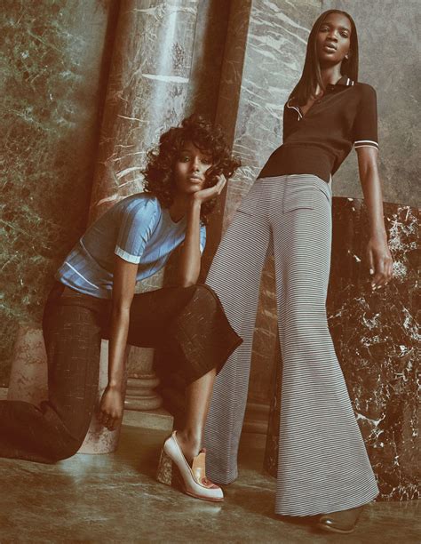 Aamito Lagum & Senait Gidey in W Magazine May 2015 by Charlotte Wales
