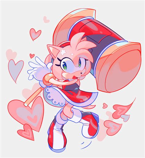 Amy Rose in a blast of cuteness [art by: constellor] : r/AmyRose