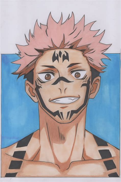 learn   draw sukuna step  step jujutsu kaisen personajes de
