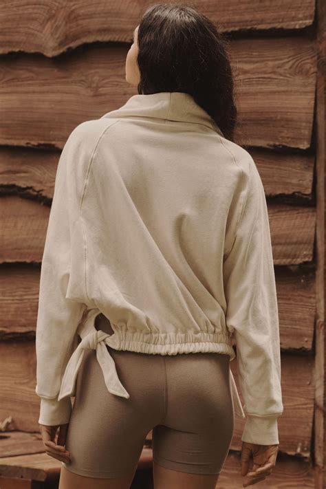 Daily Practice by Anthropologie Long-Sleeve Funnel Neck Sweatshirt