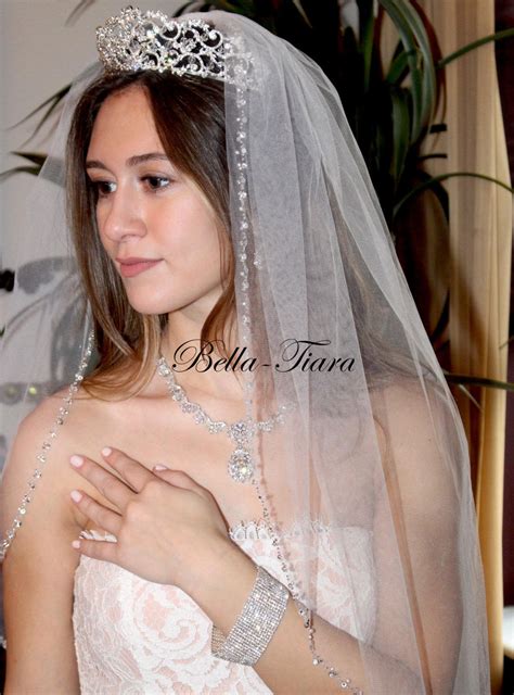 Cathedral Beaded Wedding Veil Cathedral Beaded Edge Veil - Etsy