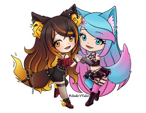 I present to you... Fire and Ice ~SinderVTuber : r/Silvervale