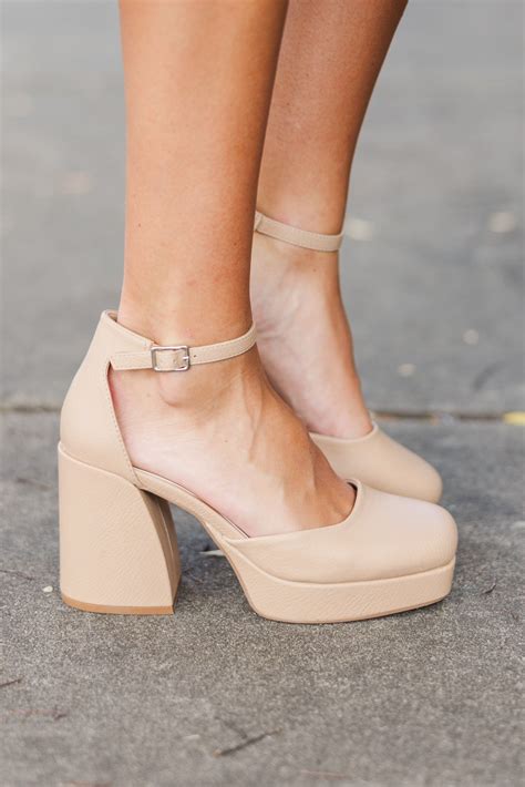 Try It Out Nude Mary Jane Heels – Shop the Mint