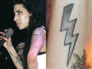 Amy Winehouse's Lightning Bolt Wrist Tattoo | Steal Her Style