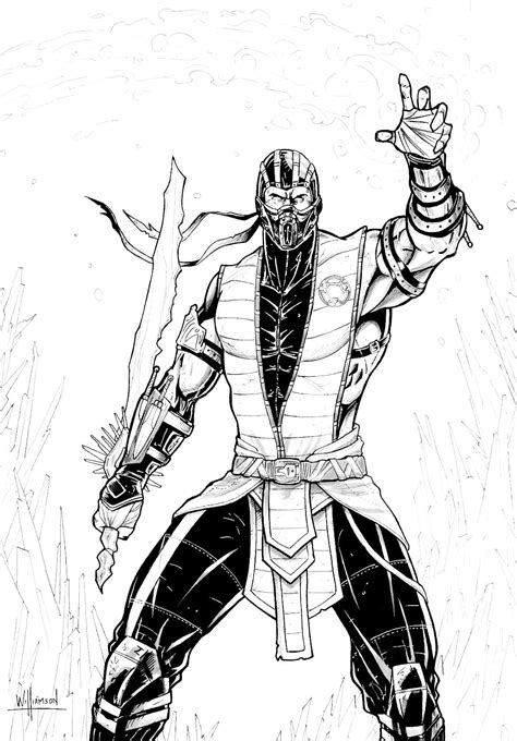 Desenhos de Mortal Kombat para colorir - 100 Desenhos para imprimir