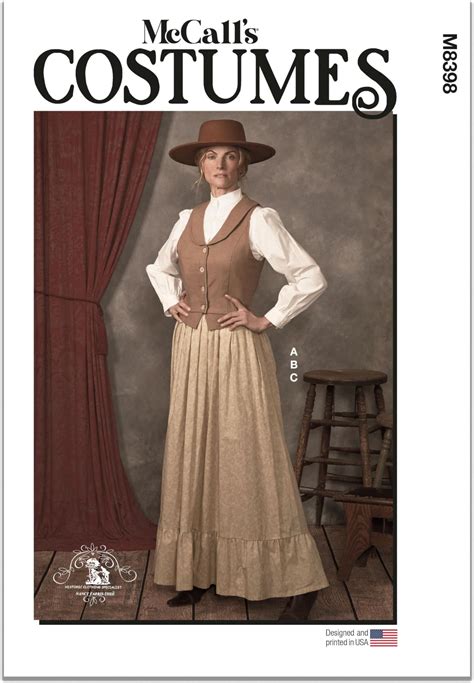 Amazon.com: McCall's Misses' Old West Costume Sewing Pattern Packet