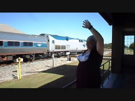 Woman Flashes Amtrak & CSX Trains For A Ride - YouTube