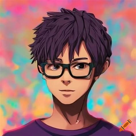 colorful anime inspired profile picture   black man  craiyon