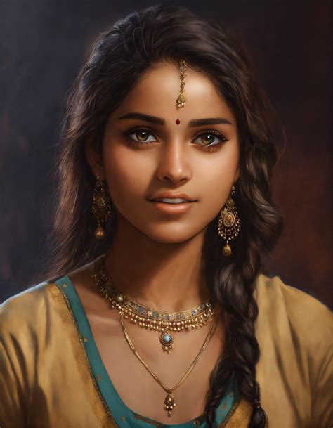 Lexica - Portrait of an indian college girl, light skin, photorealistic