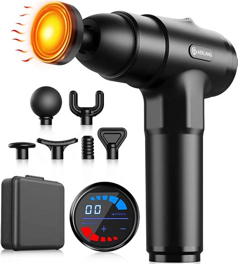 AERLANG Pistola Massaggio Muscolare con Calore, Pistola Massaggiante 20