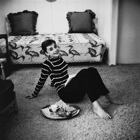 Intimate Pictures of a Young Starlet Audrey Hepburn at Home in Beverly