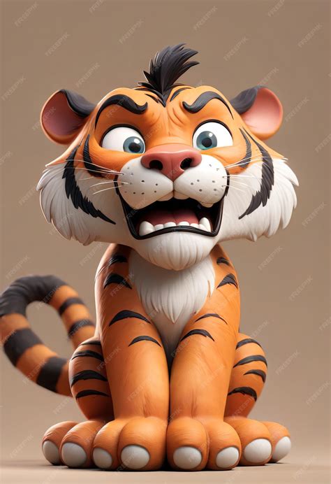 Premium Photo | Surprised Tiger's Animated with a shocked and surprised